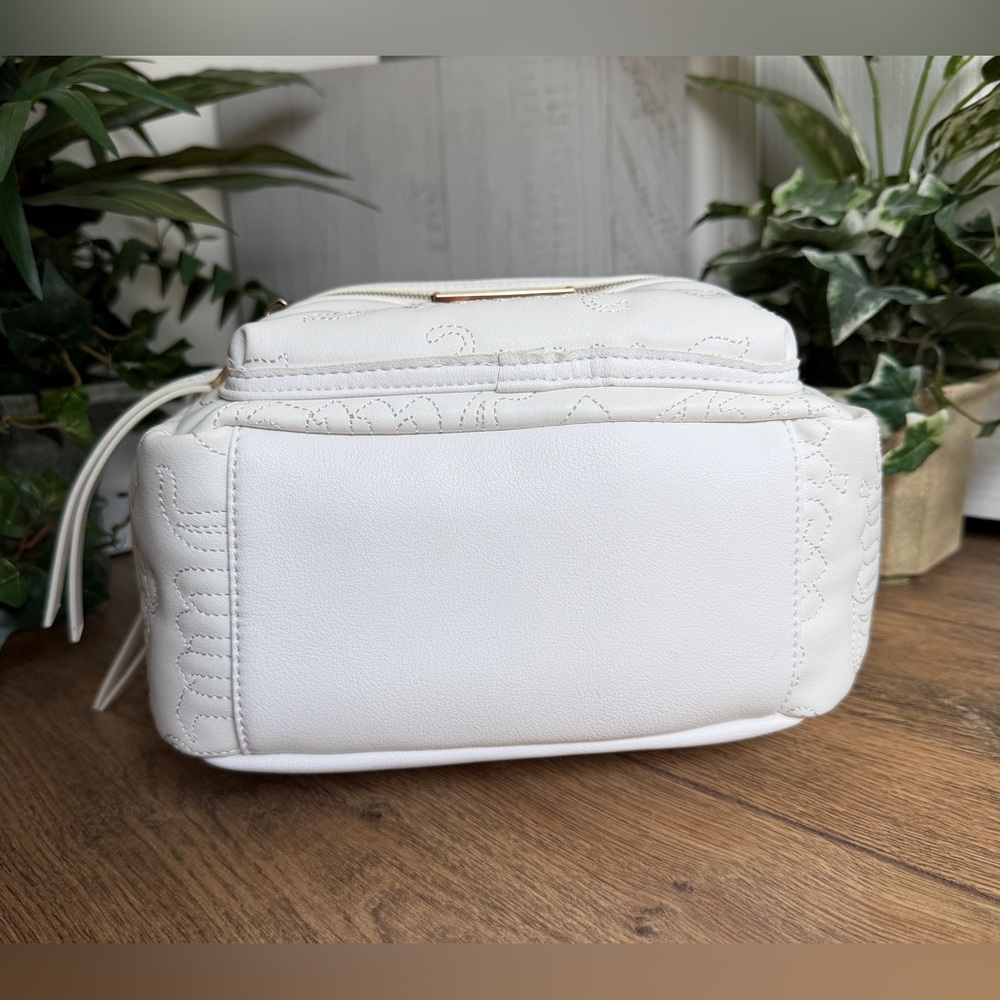 Juicy Couture Rosie Vegan Leather Angel White & Gold Mini Backpack - Picture 7 of 11